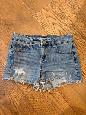 Old Navy Light Blue Distressed Denim Cutoff Shorts